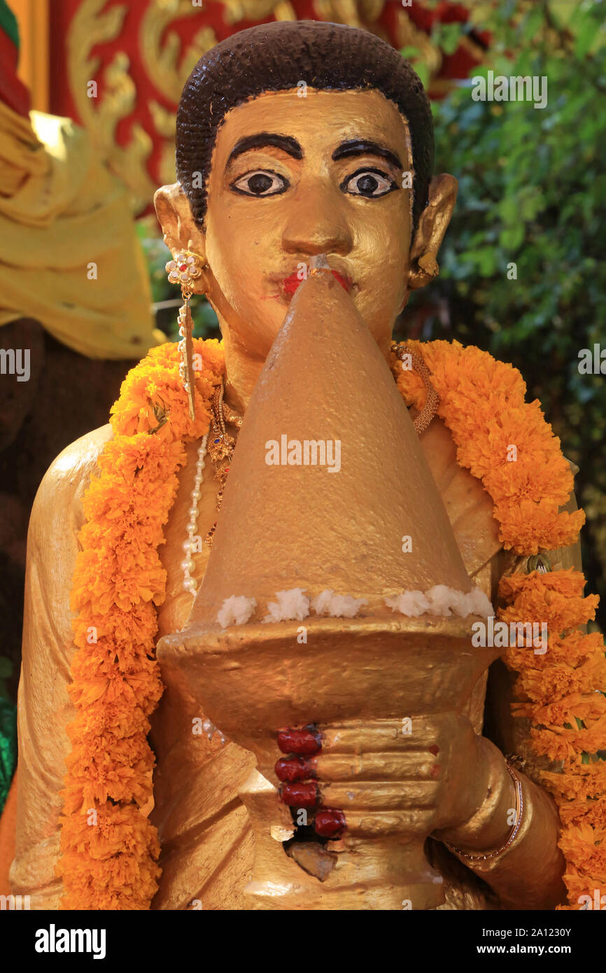 Si Muang (Nang Si). Protectrice Divinité de la Cité. Wat Simuong. Wat Si Muang. Vientiane. Laos. /Si Muang (Nang Si). Schirmherr Gottheit der Stadt. Wat S Stockfoto