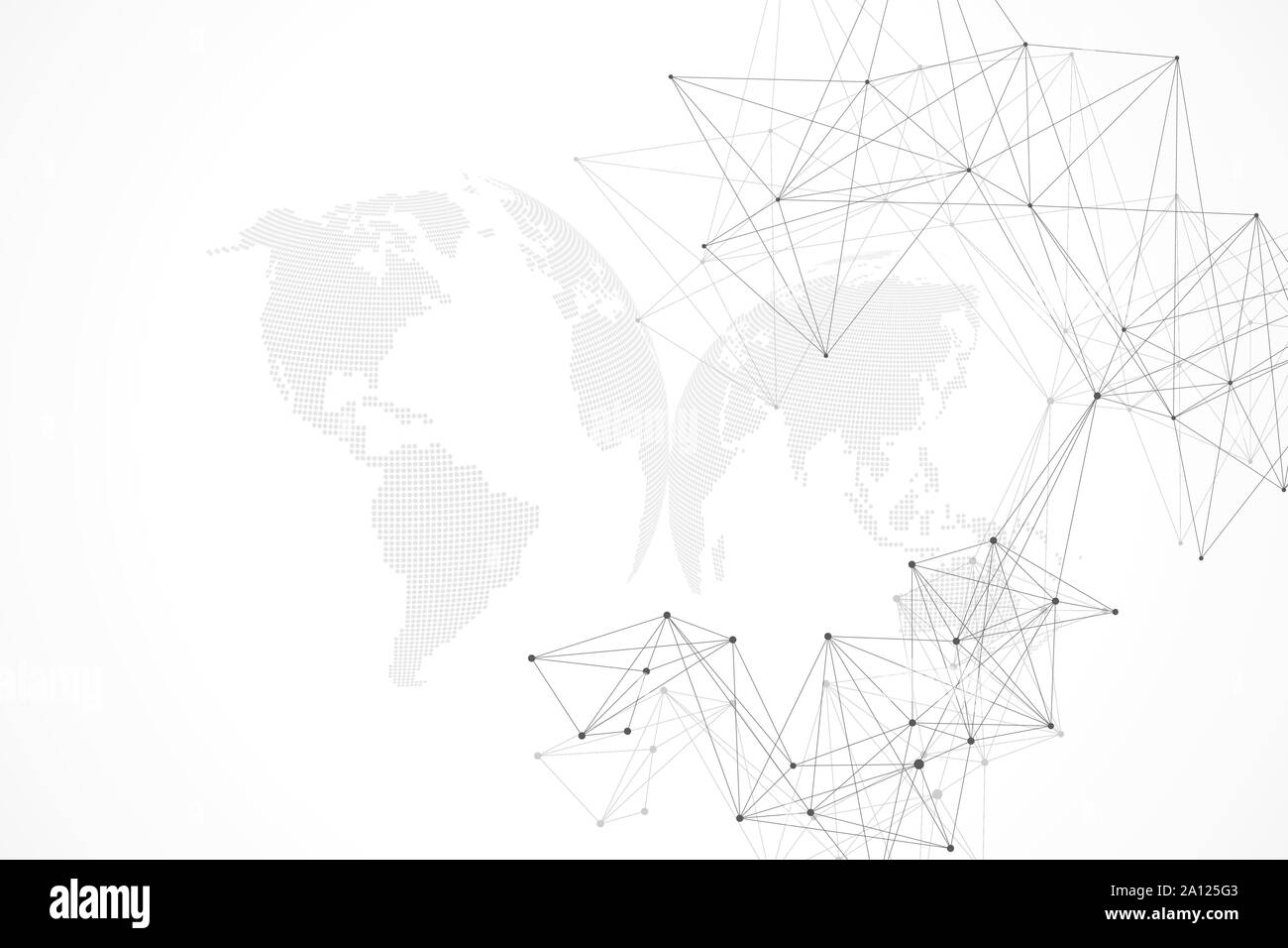 Grosse Daten Visualisierung. Geometrische abstrakt Hintergrund visuelle Informationen Komplexität. Futuristische Infografiken Design. Technologie Hintergrund mit Stock Vektor