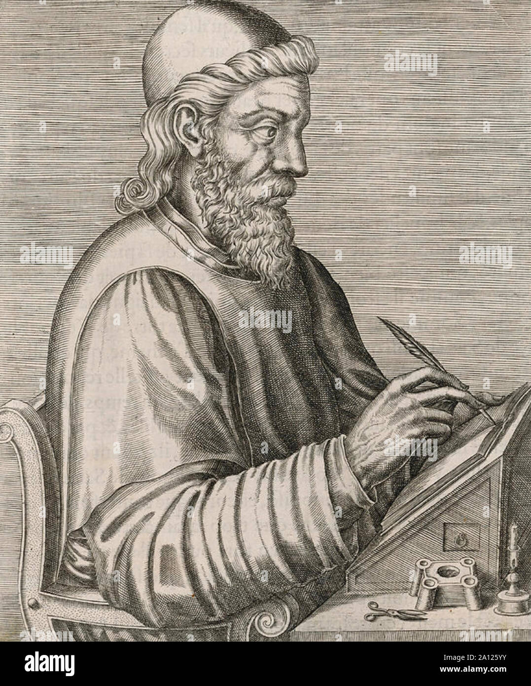 Venerabilis (c 672-735) Englische Benediktinermönch und Historiker Stockfoto