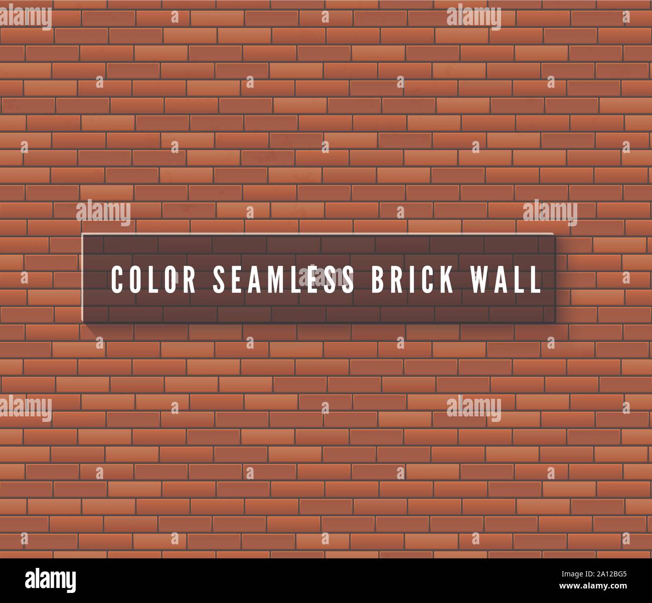 Nahtlose Mauer Oberfläche. Old Red Brick Wall Hintergrund. Wand Textur. Vector Illustration Stock Vektor