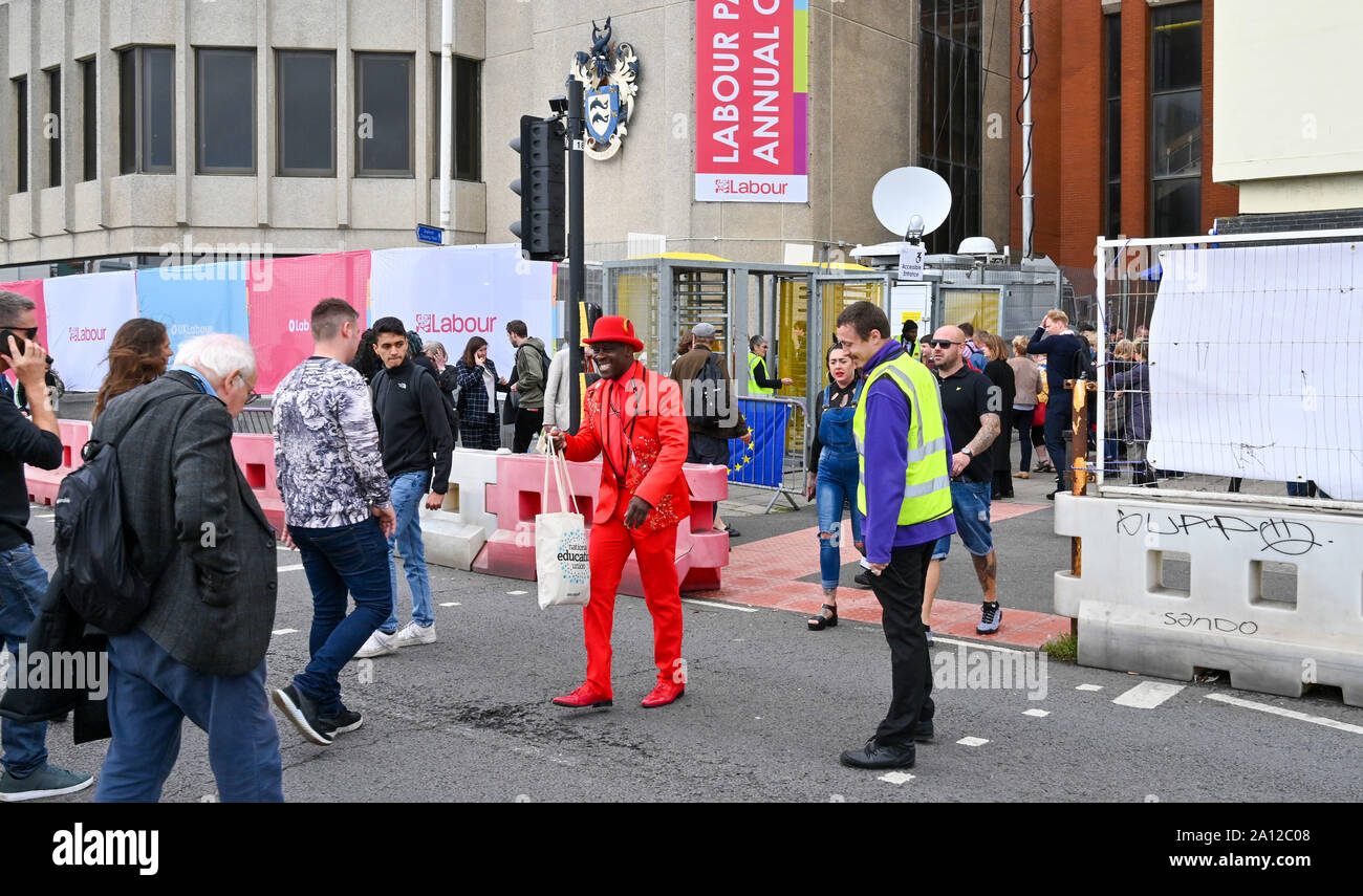 Brighton, UK, 23. September 2019 - Die Konferenz der Labour Party in Brighton Centre in diesem Jahr gehalten wird. Foto: Simon Dack/Alamy leben Nachrichten Stockfoto