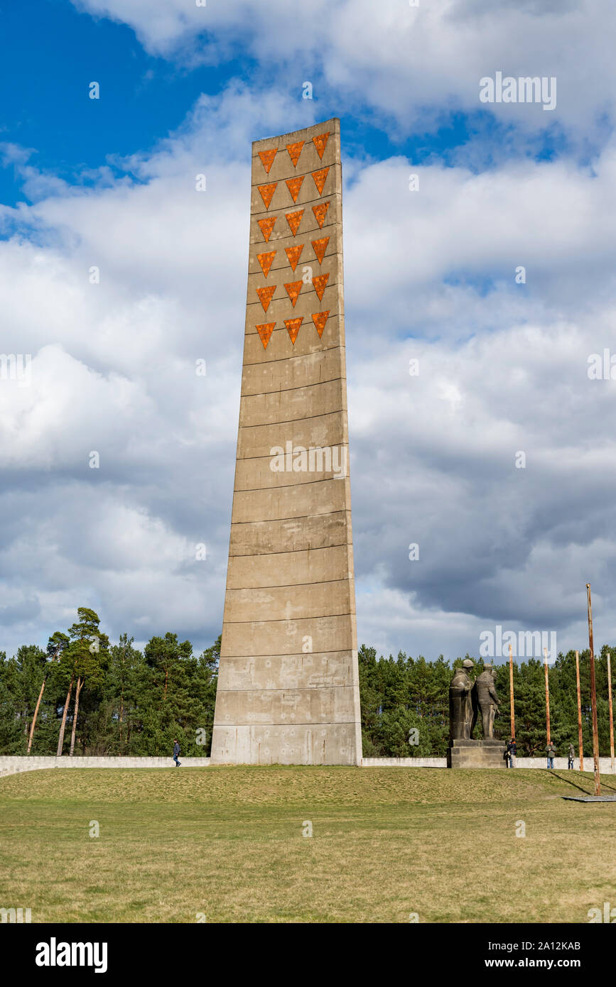 Ns-Konzentrationslager in Deutschland. Sowjetische Denkmal in Sachsenhausen Camp Stockfoto