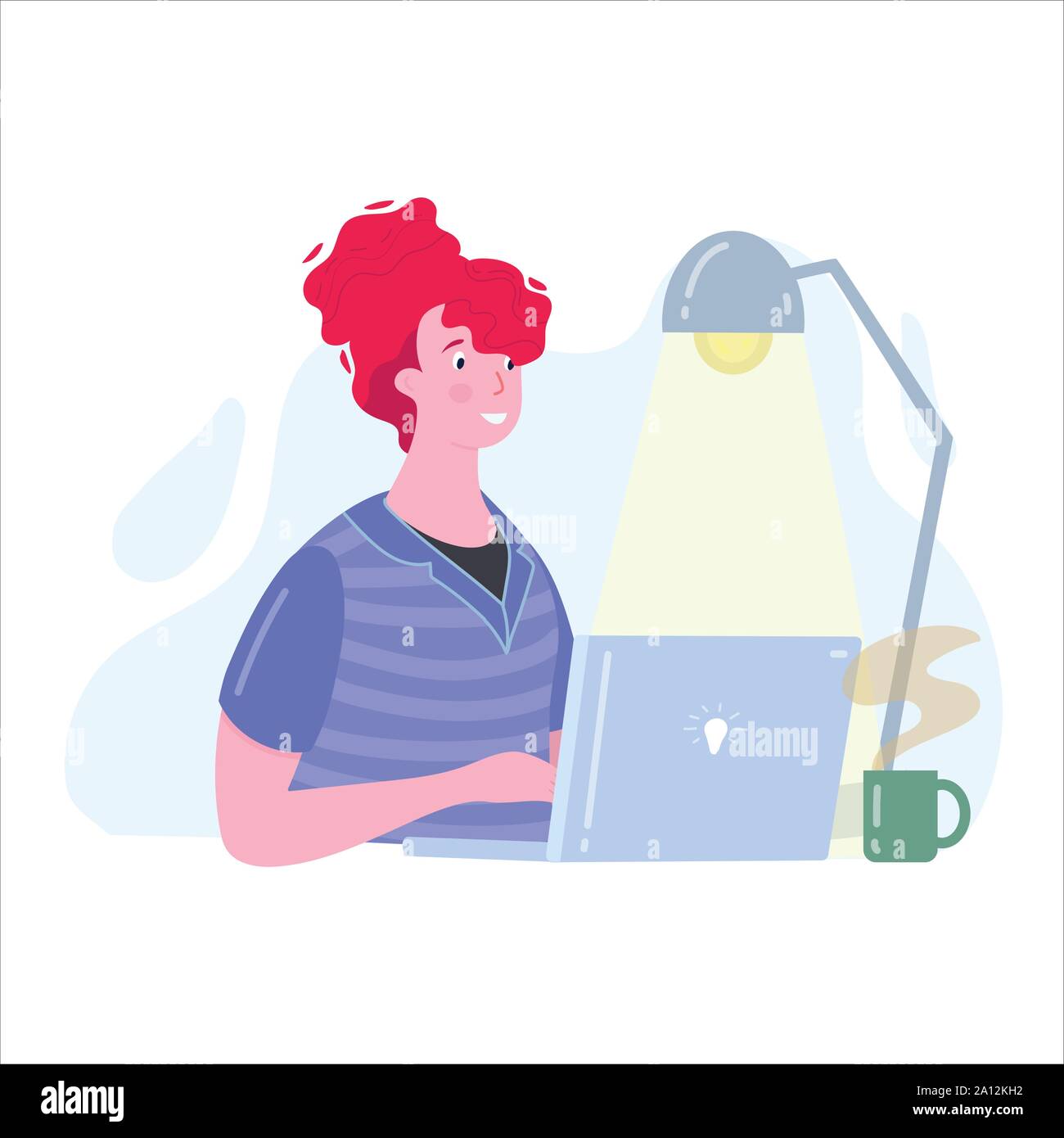 Frau büro computer sekretärin cartoon -Fotos und -Bildmaterial in hoher ...