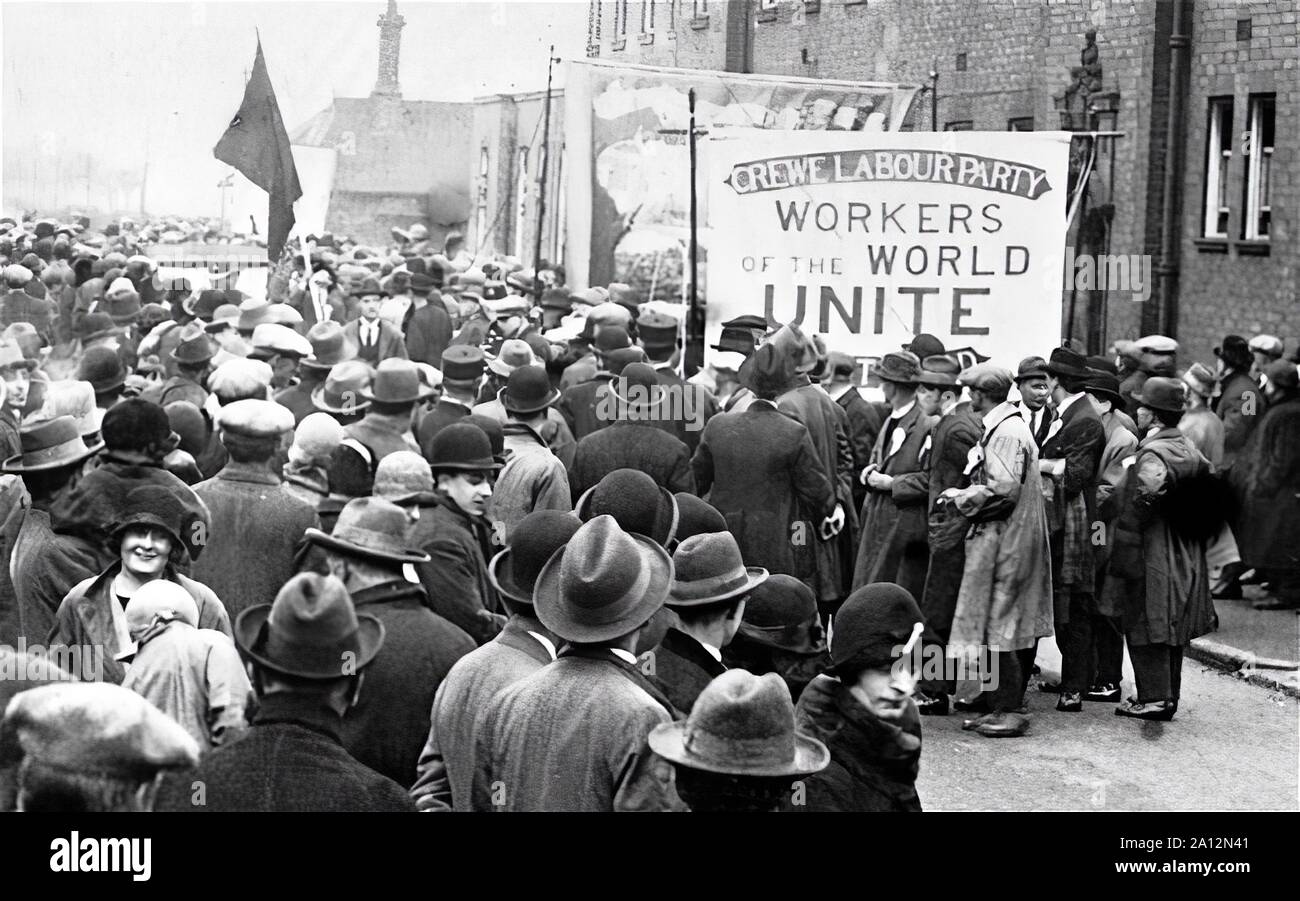 Die 1926 Generalstreik im Vereinigten Königreich war ein Generalstreik, neun Tage dauerte, vom 3. Mai 1926 bis 12. Mai 1926 Stockfoto