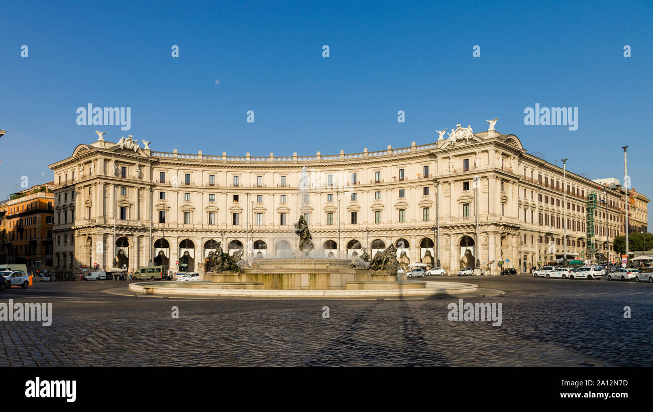 Der Brunnen der Najaden, Piazza della Repubblica, Rom, Italien Stockfoto