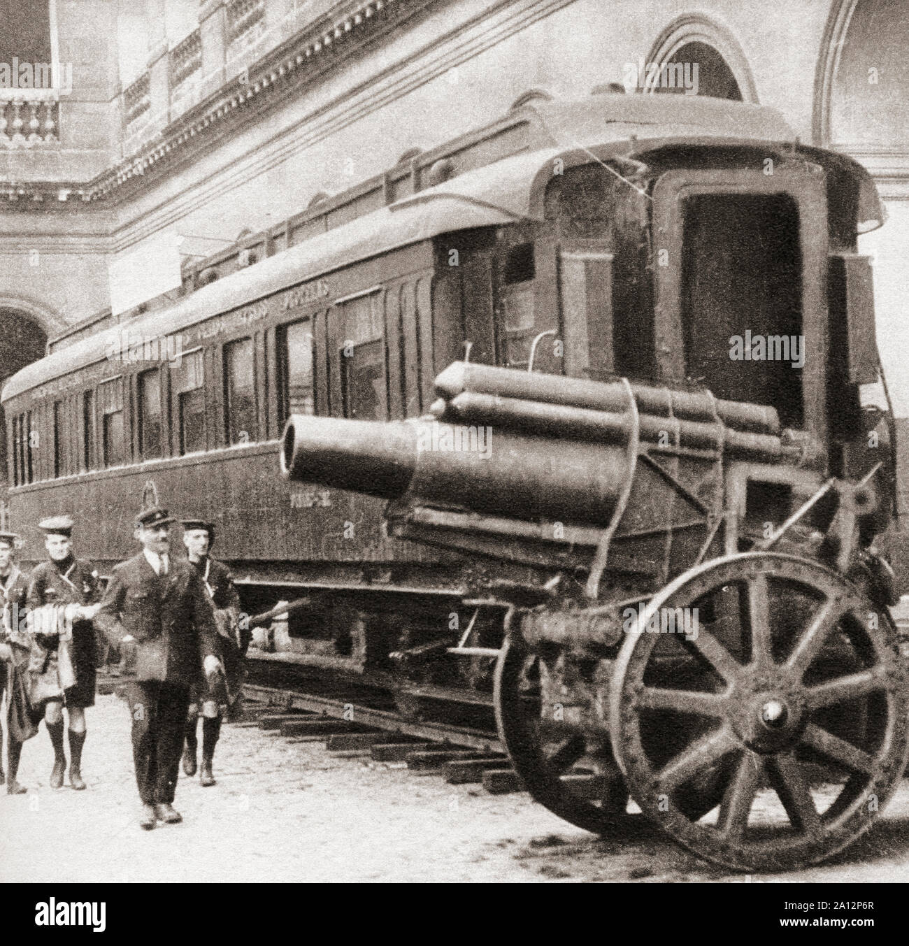 Der Waggon, in dem der Waffenstillstand im Ersten Weltkrieg zu Ende war, unterzeichnet am 11. November 1918. Aus dem Festzug des Jahrhunderts, veröffentlicht 1934. Stockfoto