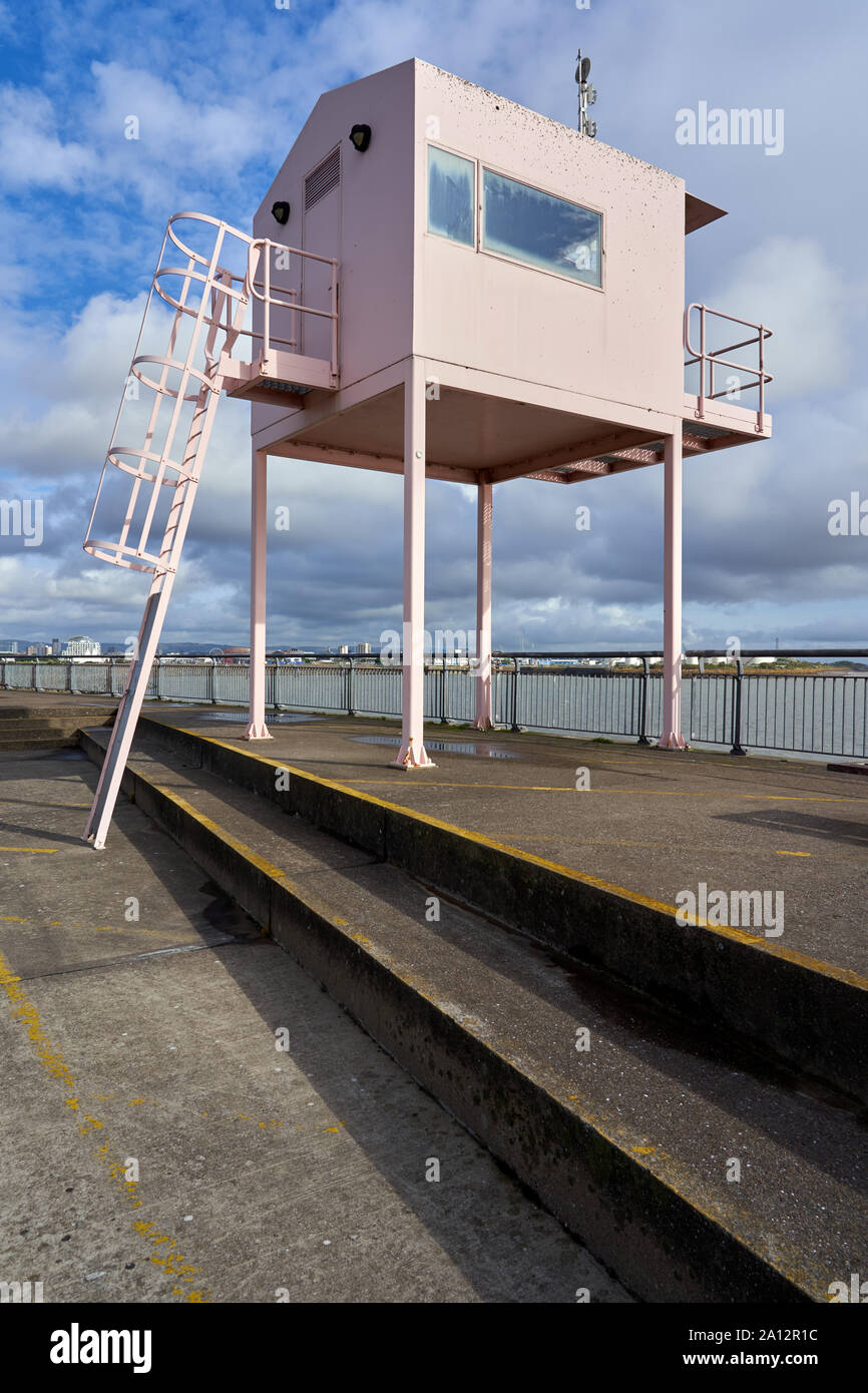 Gebäude der Yacht Master, Cardiff Bay, Großbritannien Stockfoto