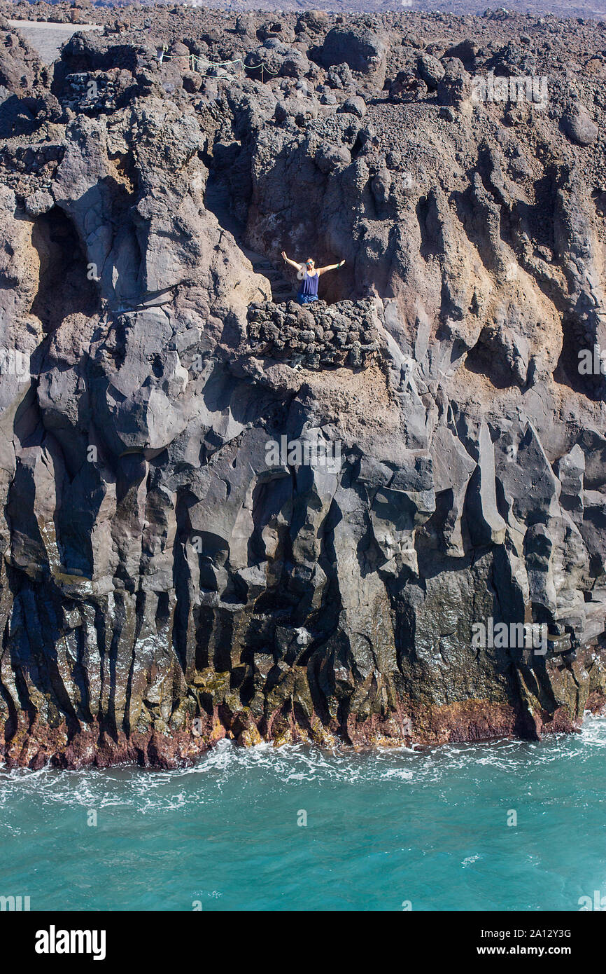 Los hervideros, kanarische Inseln Stockfoto