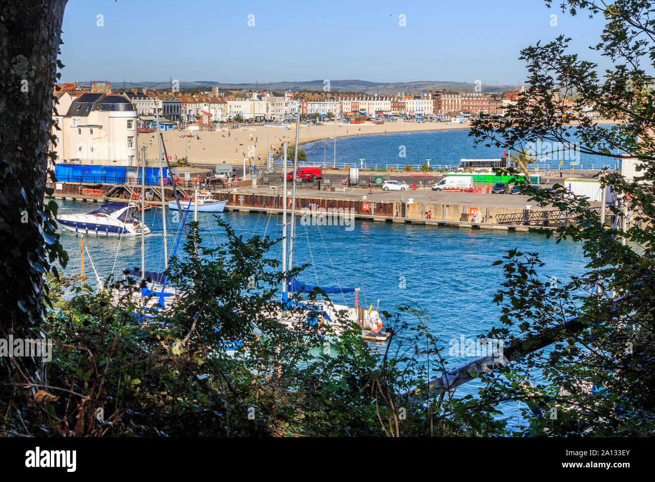 Badeort und Stadt von Weymouth, Südküste, England, UK, gb Stockfoto