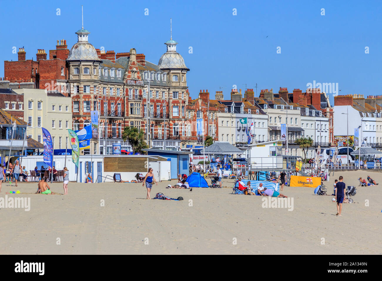 Badeort und Stadt von Weymouth, Südküste, England, UK, gb Stockfoto