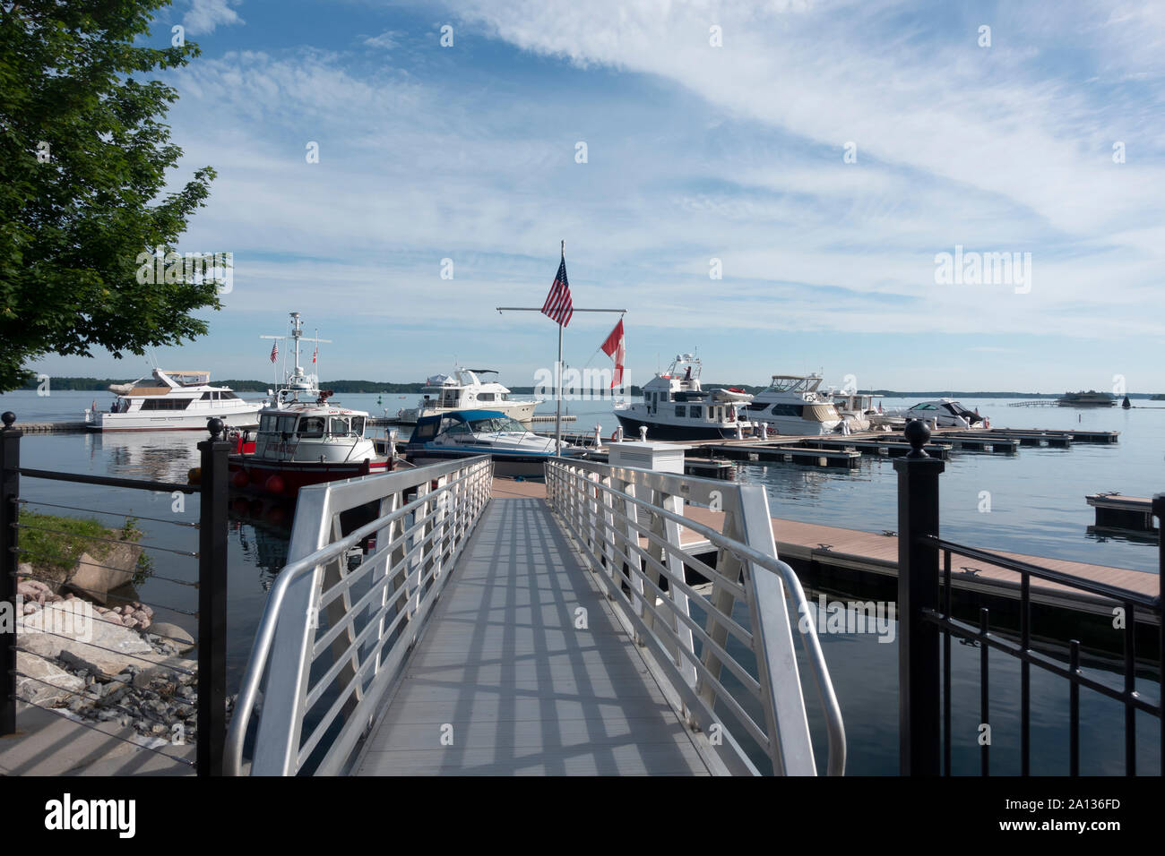 Clayton Harbour Marina, Clayton, New York Stockfoto