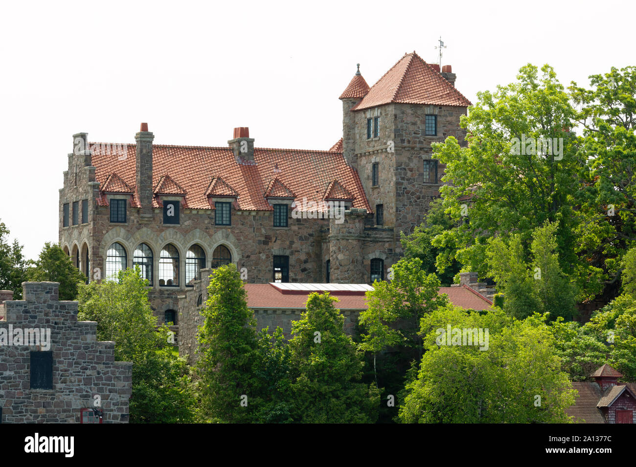 Singer Castle, Dark Island, St. Lawrence River, tausend Inseln, New York Stockfoto