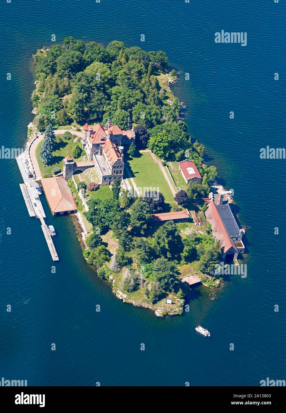 Singer Castle, Dark Island, St. Lawrence River, tausend Inseln, New York Stockfoto