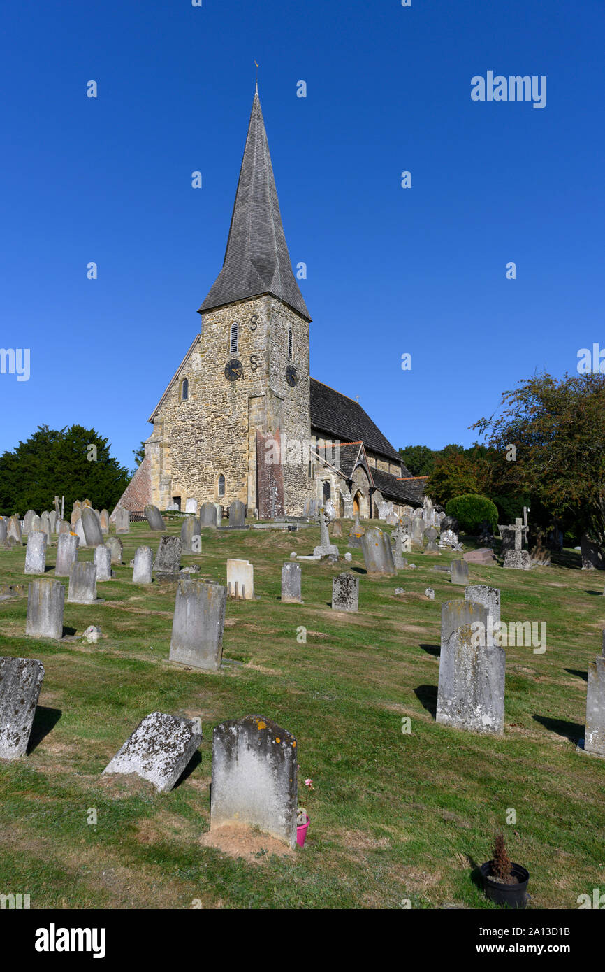 St. Peter ad Vincula Pfarrkirche Wisborough Green, West Sussex, England, Großbritannien Stockfoto