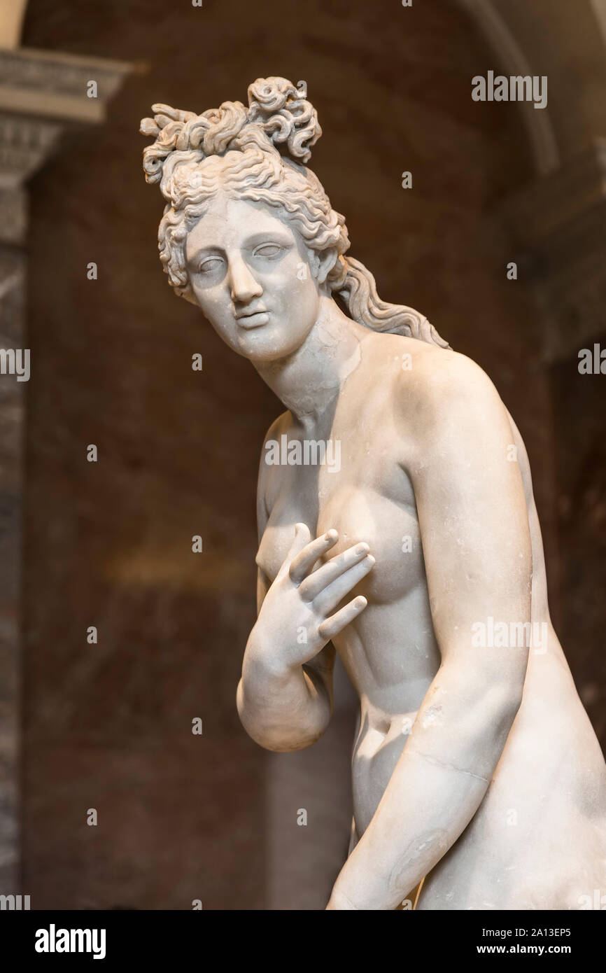 Frankreich, Paris - 16. MAI 2016: Skulptur Aphrodite im Louvre. Paris. Frankreich. Stockfoto