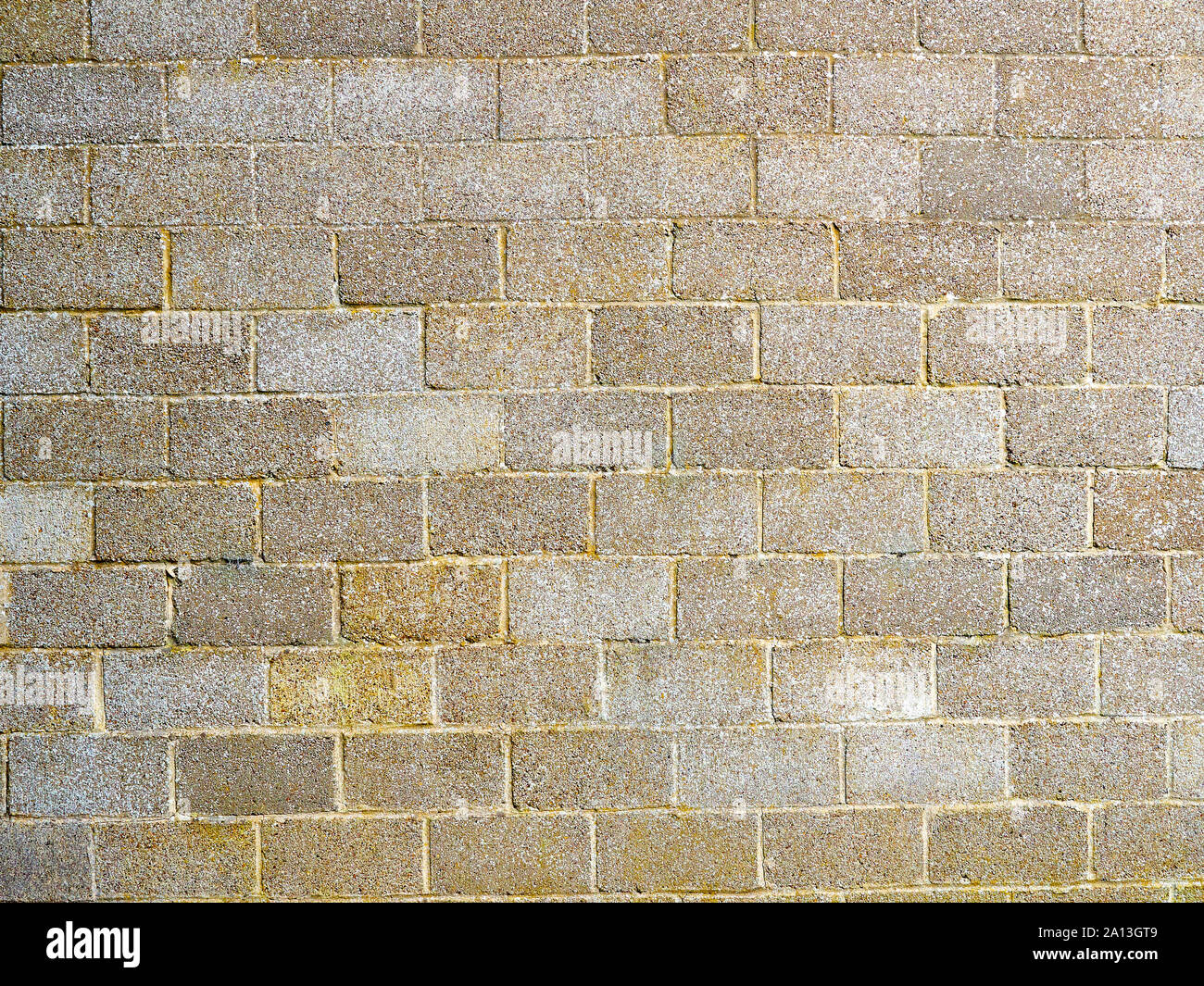 Einen Hintergrund der alten Breeze Bausteine, aus denen sich die Seite einer Wand Stockfoto