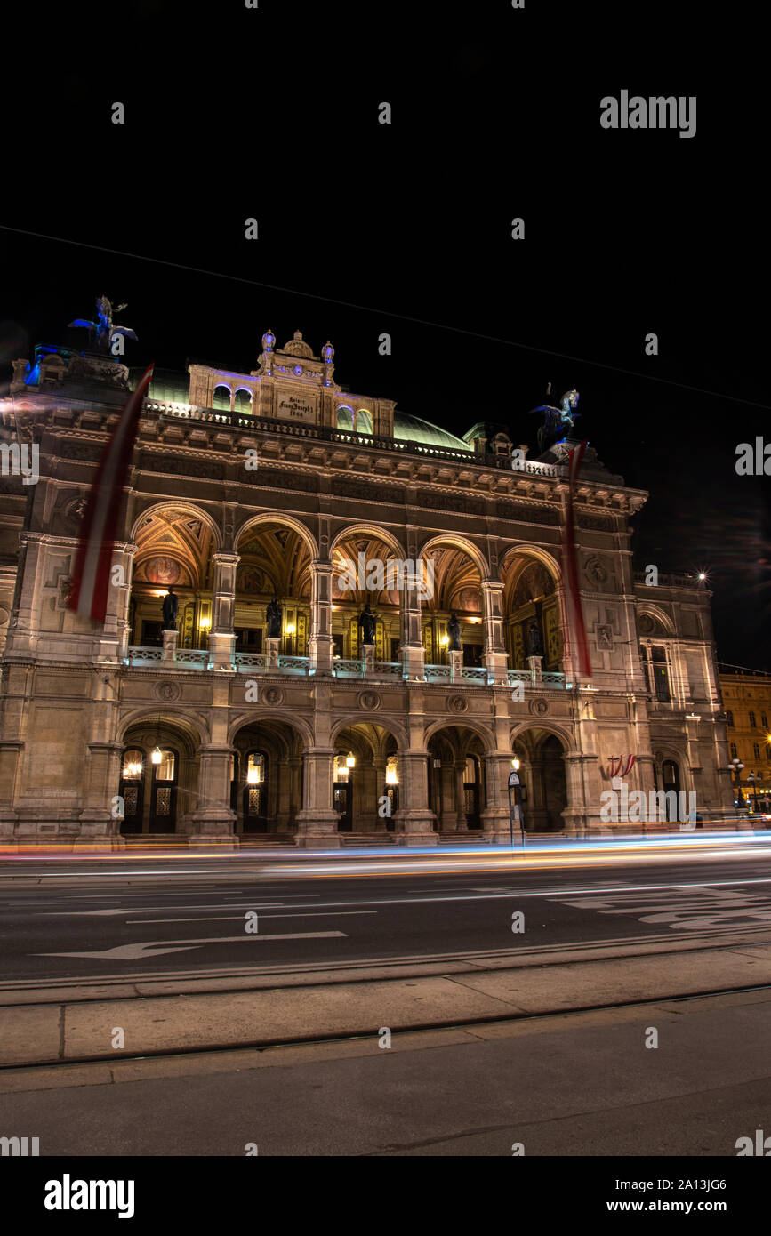 Wien bei Nacht 04. Stockfoto