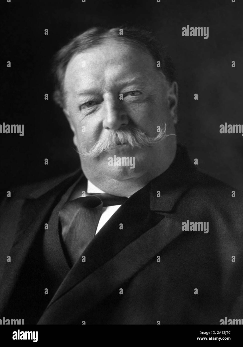 Porträt von Präsident William Howard Taft am 11. März 1909 berücksichtigt. Stockfoto