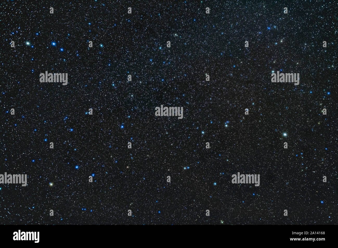 Die wässrige Sternbild Cetus das Seeungeheuer mit hellen Sterne Diphda und Menkar. Stockfoto
