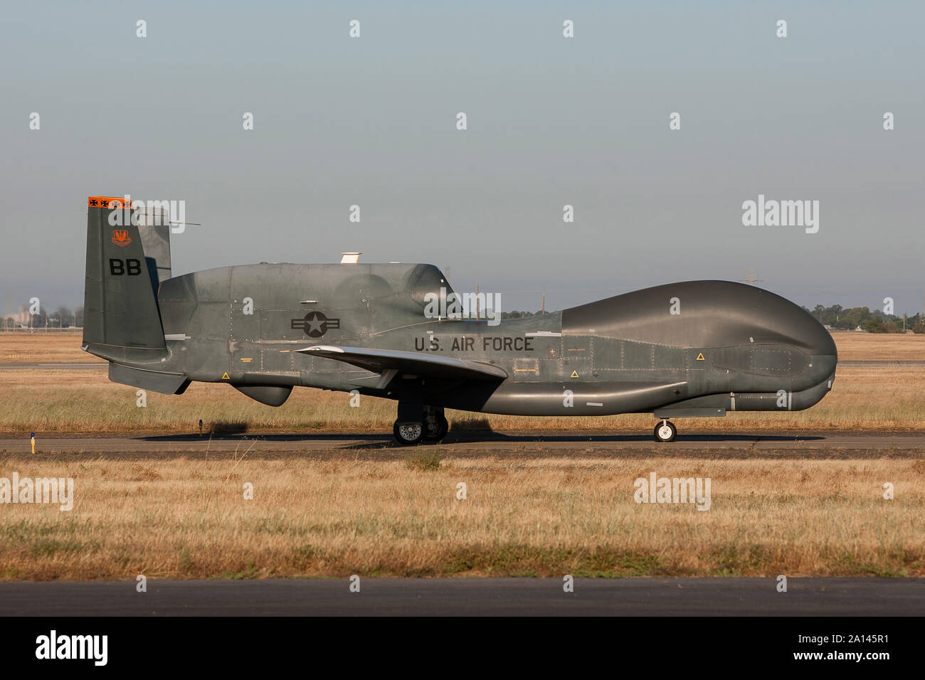 Ein RQ-4B Global Hawk. Stockfoto