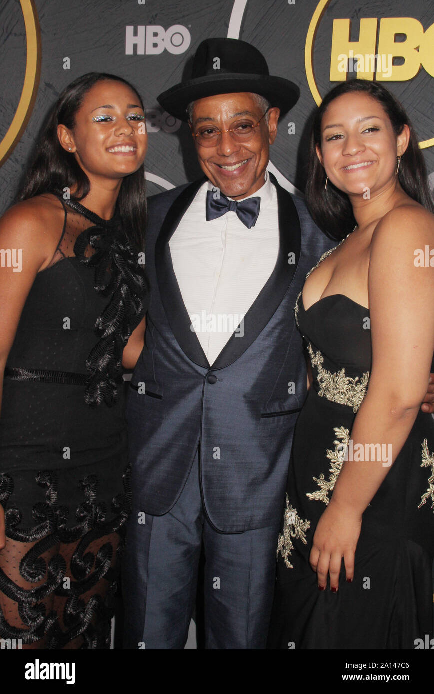 West Hollywood, CA, USA. 22. Sep 2019. Ruby Esposito, Giancarlo Esposito, Syrlucia Esposito 09/22/2019 Die 71. jährlichen Primetime Emmy Awards HBO nach Partei im Pacific Design Center in West Hollywood, CA Foto von Izumi Hasegawa/HollywoodNewsWire.co Credit: Hollywood News Wire Inc./Alamy Leben Nachrichten gehalten Stockfoto