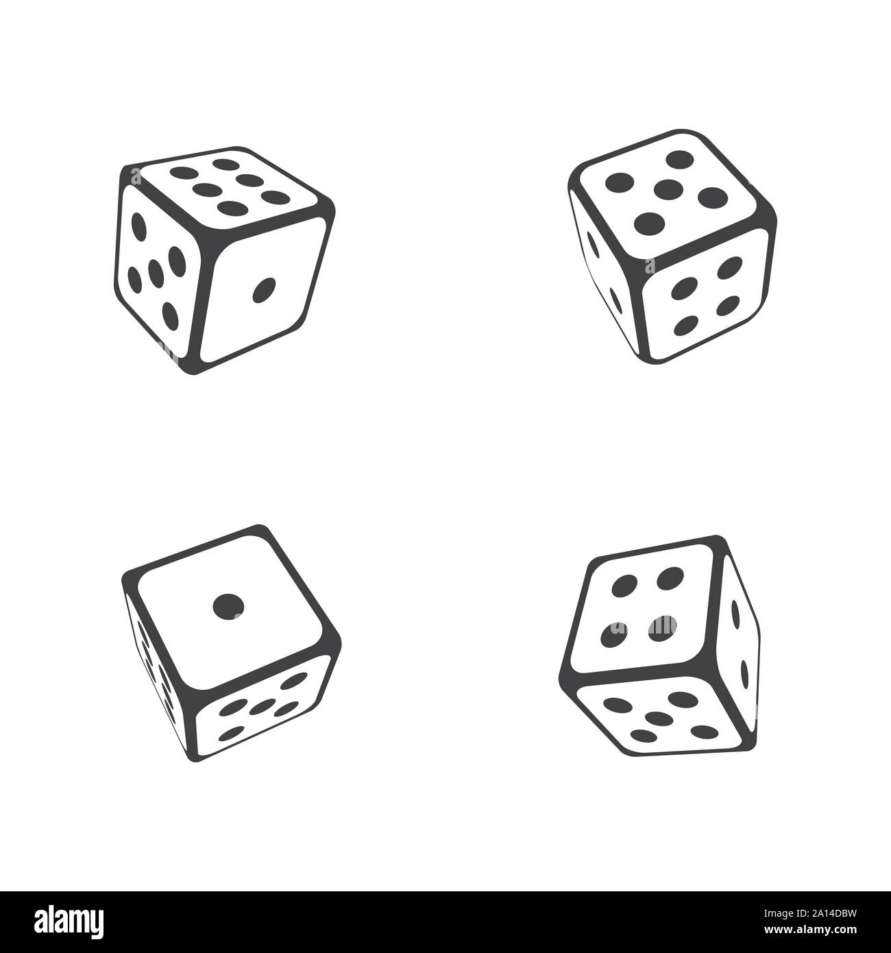 Würfel vektor Icon Design vorlage Abbildung Stock Vektor