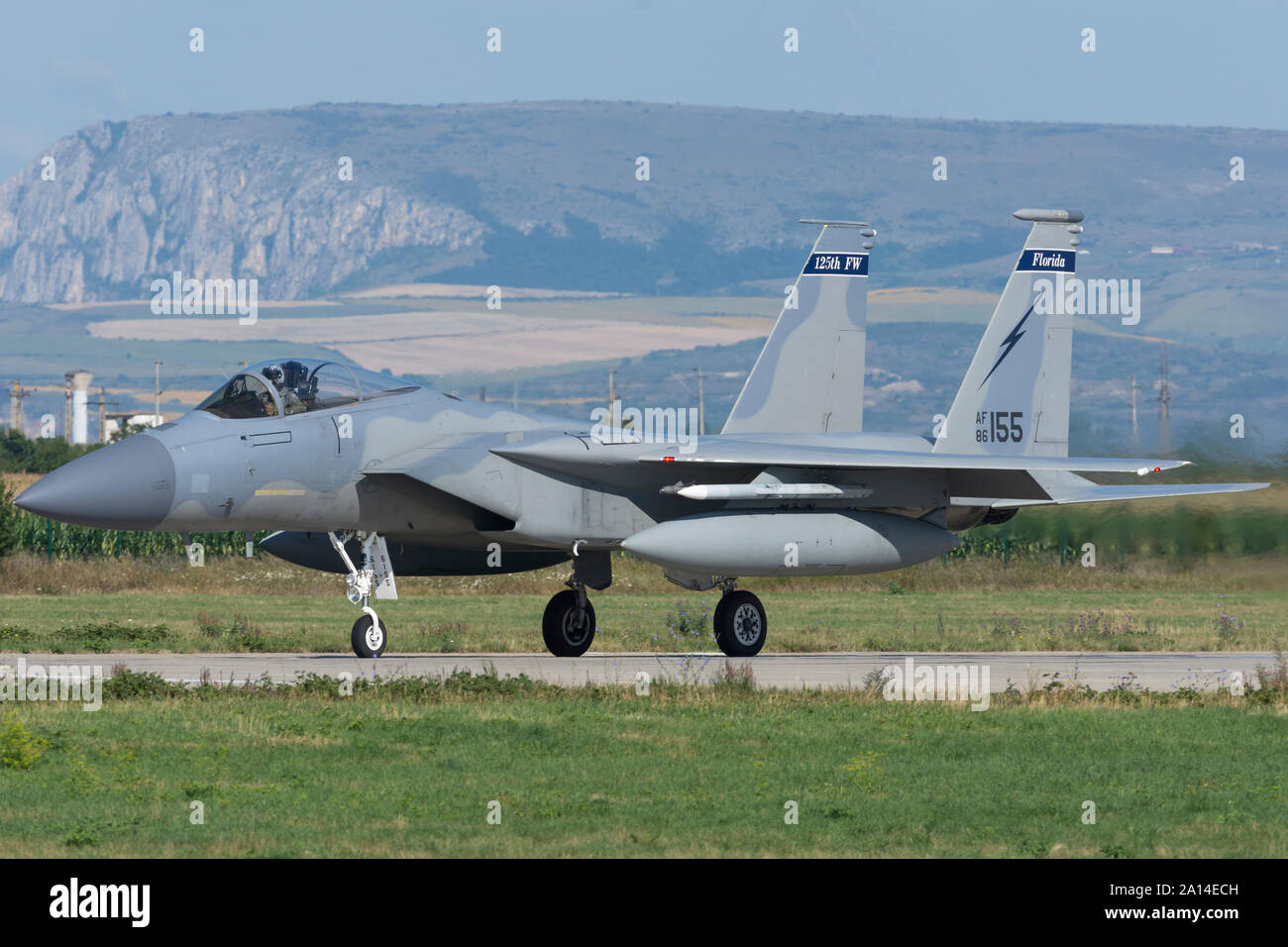 Florida Air National Guard F-15C bei Campia Turzii, Rumänien. Stockfoto