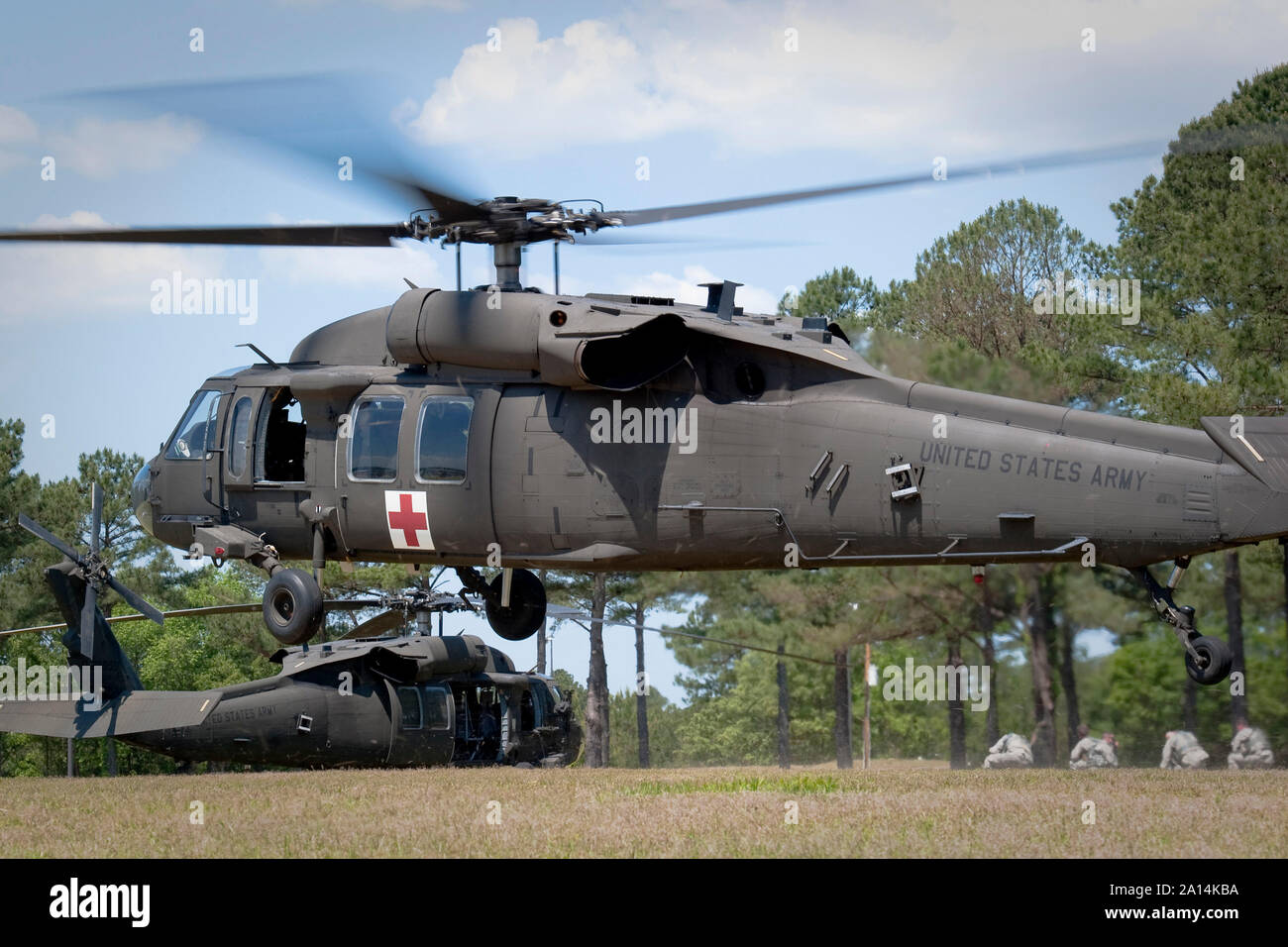 Ein U.S. Army UH-60 Black Hawk Hubschrauber. Stockfoto