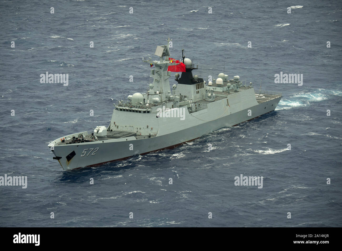 Die chinesische Marine Multi-rolle Fregatte Lianyungang. Stockfoto