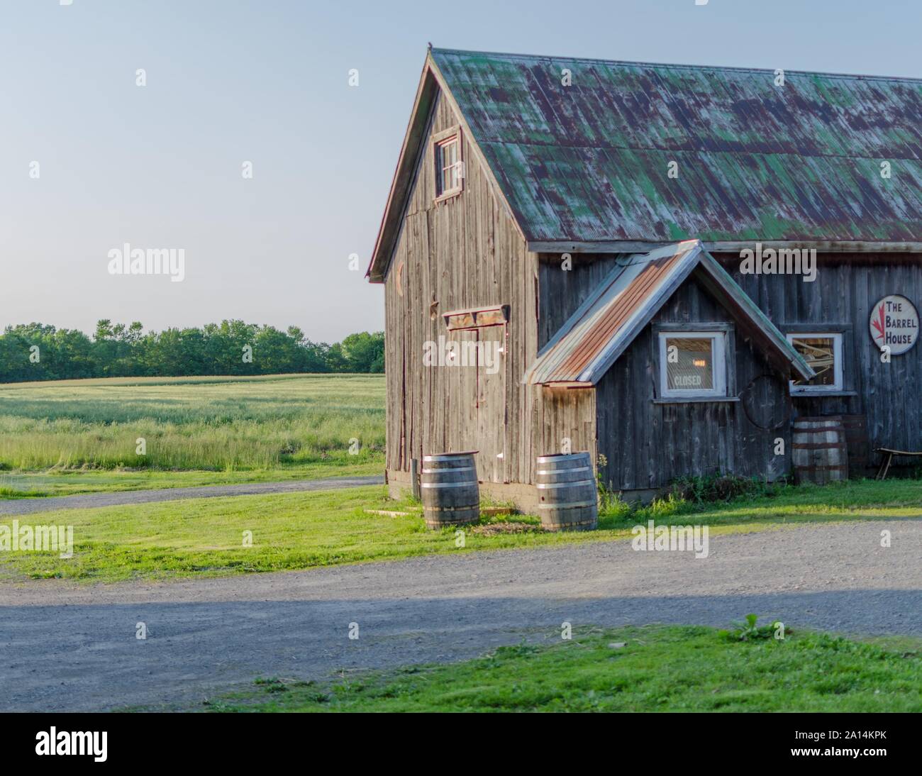 Die Kinsip Haus der feinen Spirituosen, im Prince Edward Land, Ontario, Kanada. Stockfoto