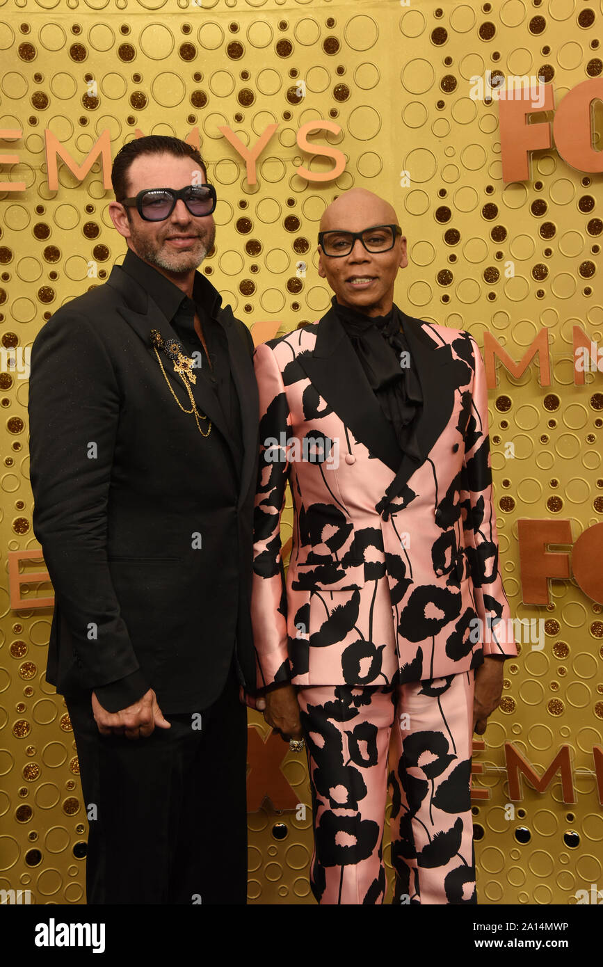 September 22, 2019, Los Angeles, Kalifornien, USA: Georges LeBar, RuPaul Andre Charles kommt für Emmy Awards auf der Microsoft Theater. (Bild: © Kathy Hutchins/ZUMA Draht/ZUMAPRESS.com) Stockfoto