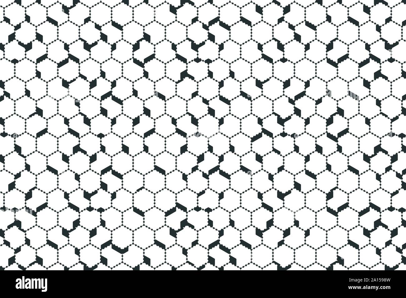 Abstrakte hexagonalen Muster der trendige Dekoration dots Hintergrund. Sie können für Poster, Artwork, Textur, Template Design. Illustration Vektor Stock Vektor