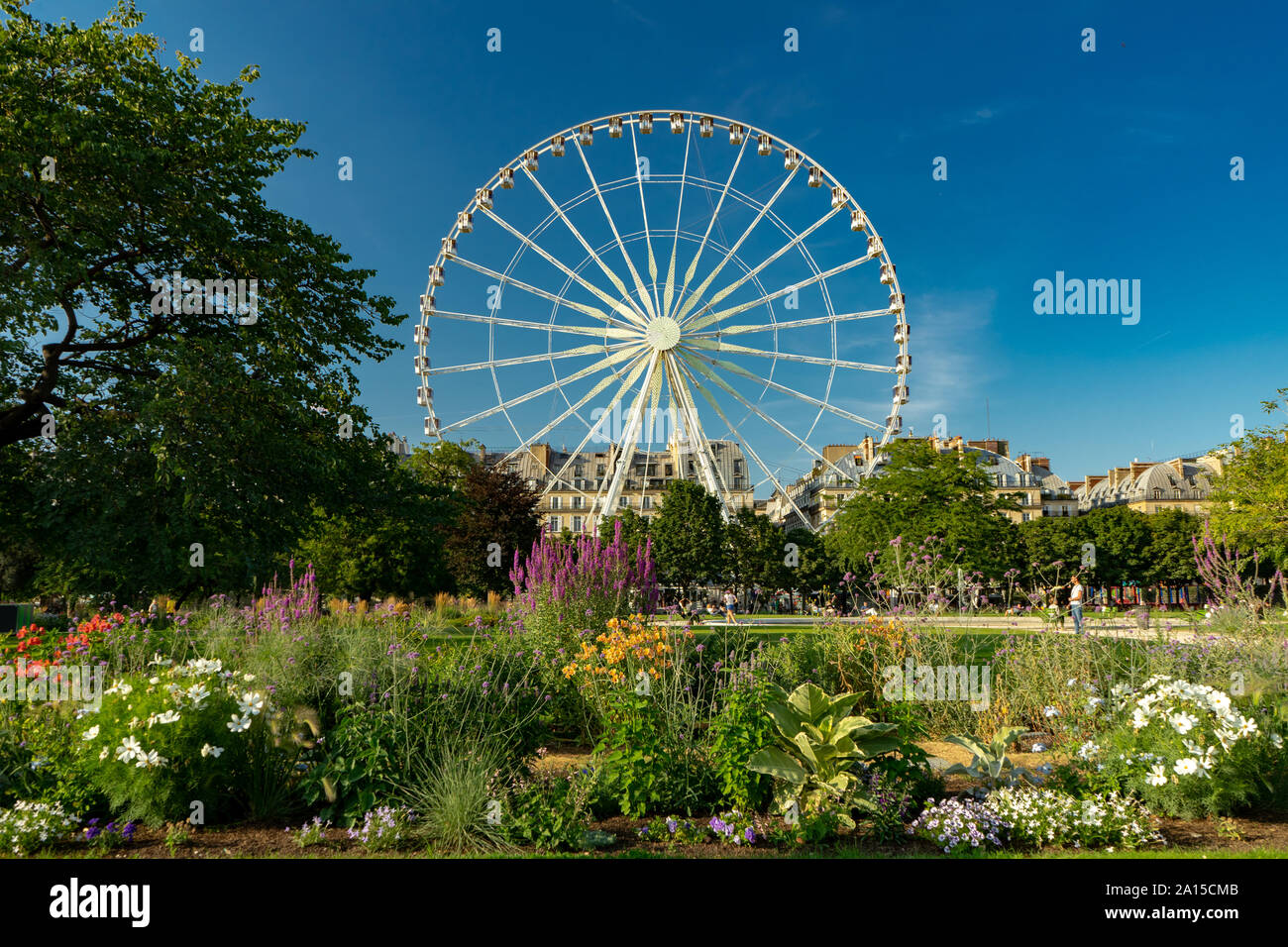 Riesenrad auf der Place de la Concorde, Tuileries, 8. Arrondissement, Jardin des Tuileries, Paris, Frankreich Stockfoto