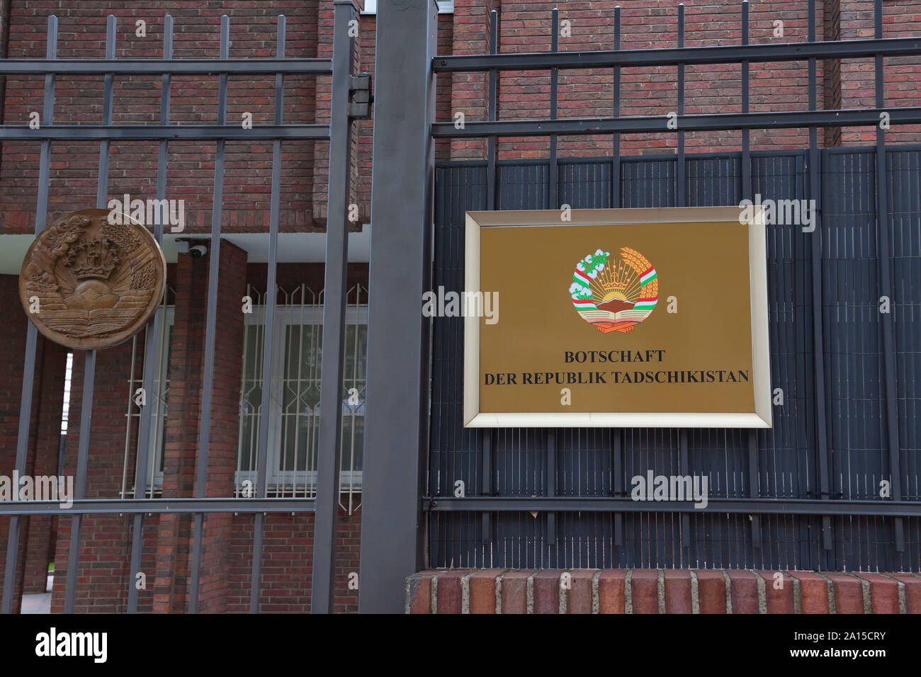 Botschaft der Republik Tadschikistan in Berlin. Stockfoto