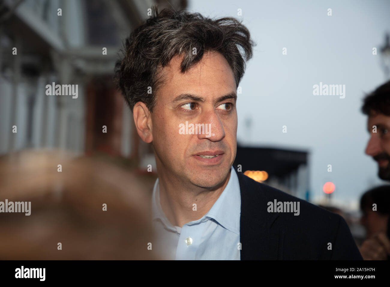 Brighton, UK. 23. September 2019. Ed Milibrand, eine britische Labour Party Politiker und Mitglied des Europäischen Parlaments ist an der jährlichen Konferenz der Labour Party in Brighton gesehen. Credit: Joe Kuis/Alamy Nachrichten Stockfoto