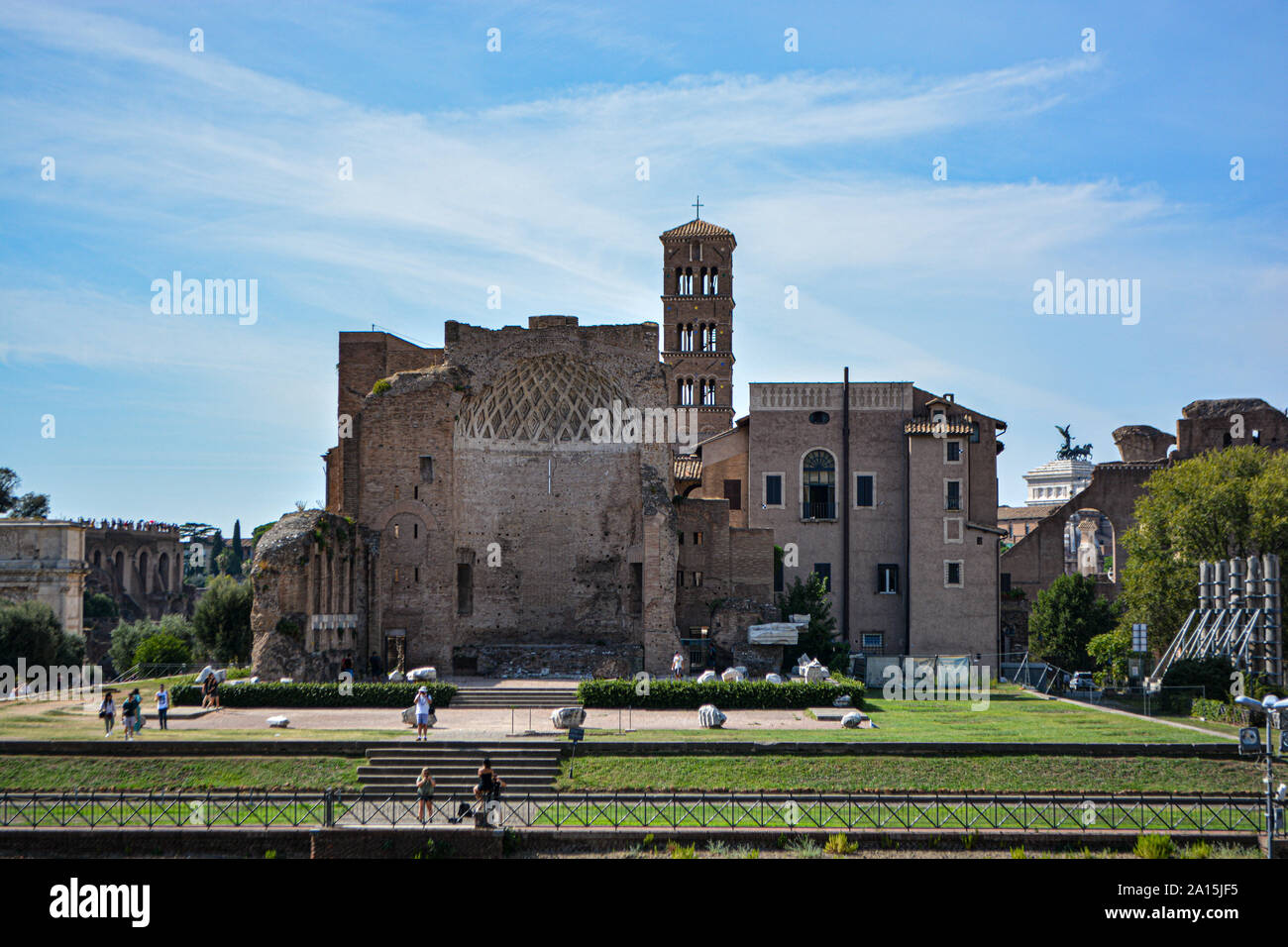 Die alten "Forum Romanum" in Rom in Italien Stockfoto