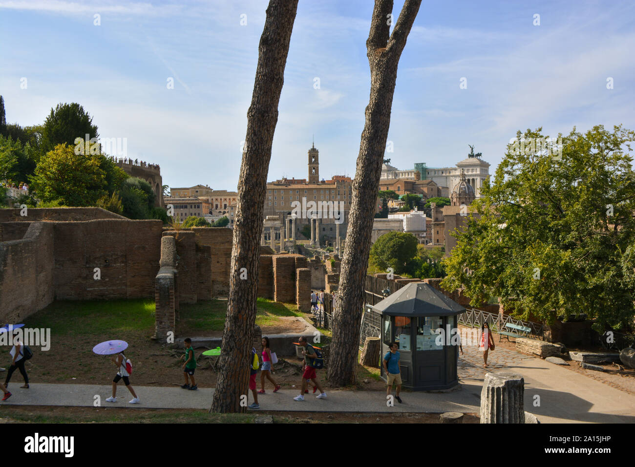 Die alten "Forum Romanum" in Rom in Italien Stockfoto