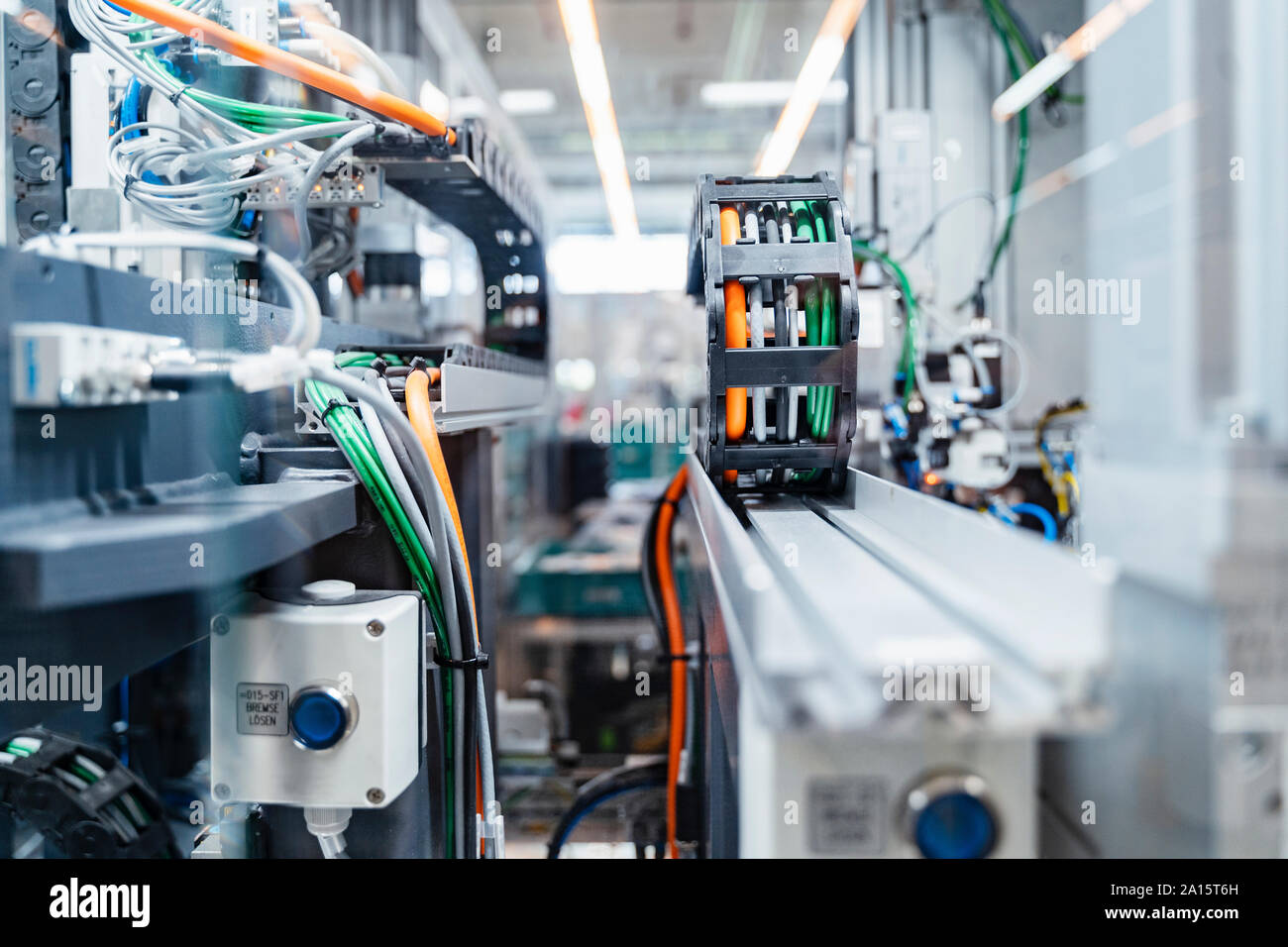 Komplizierte Maschinen im modernen Werk, Stuttgart, Deutschland Stockfoto