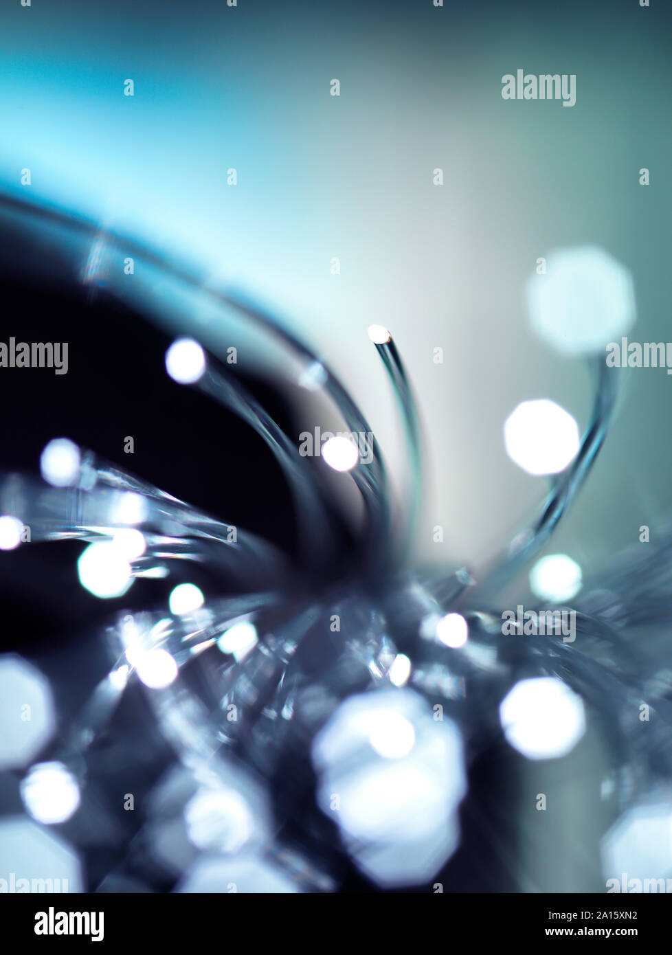 Detail der Faseroptik Stockfoto
