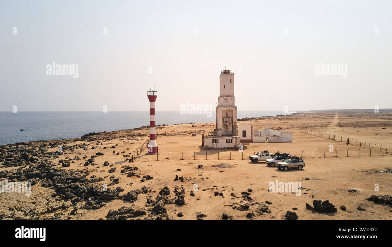 Leuchtturm in Namibe, Angola Stockfoto