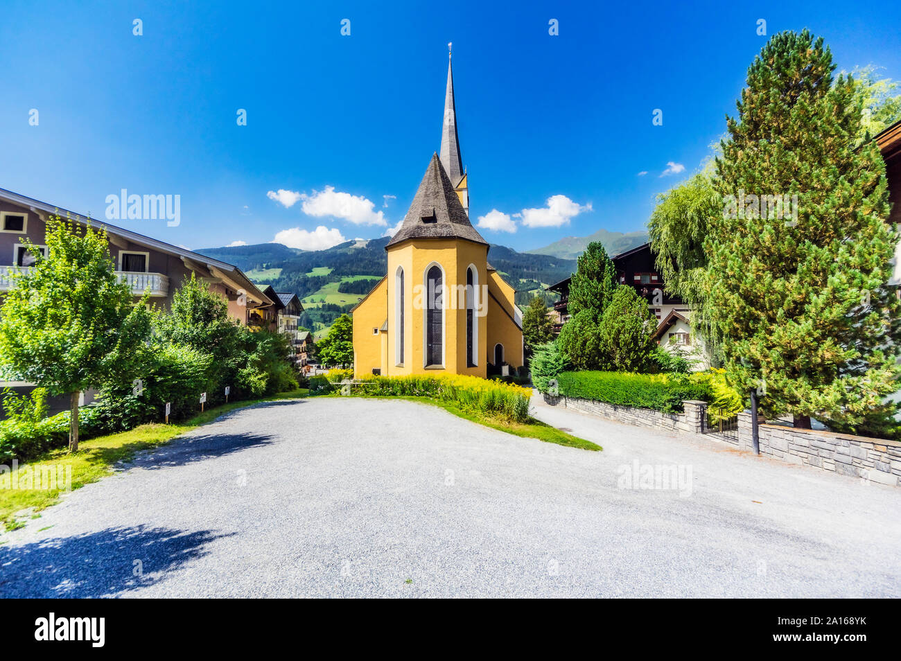 Österreich, Salzburger Land, Bad Hofgastein, St. Nicholas' Church Stockfoto