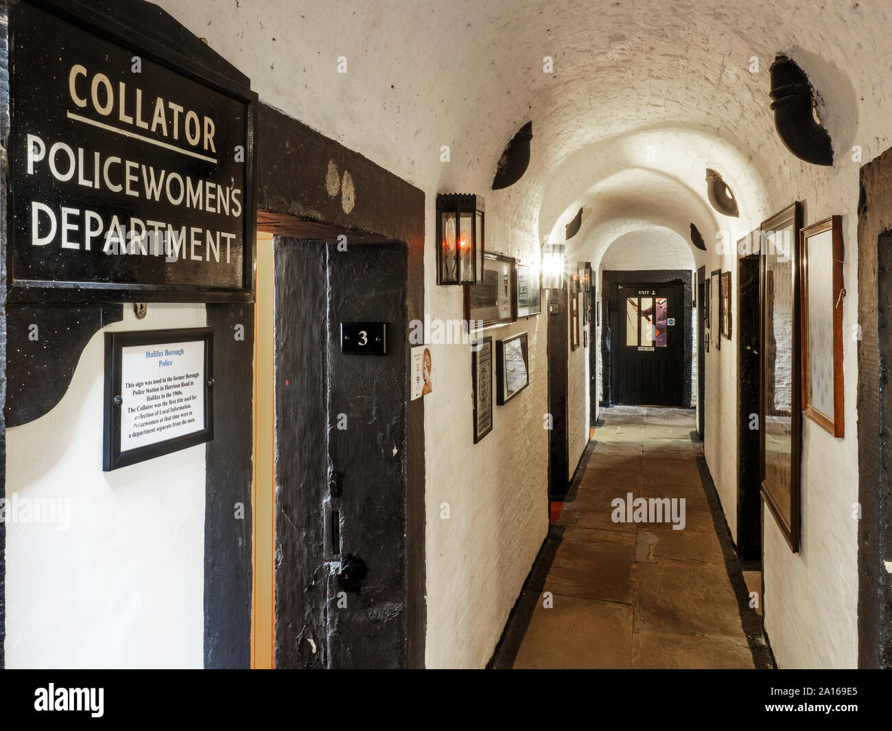 Innenraum der Gefängnis- und Polizei Museum in Ripon North Yorkshire England Stockfoto