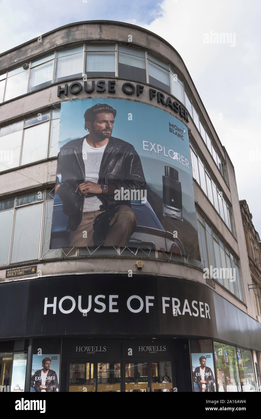Dh Howells CARDIFF WALES Shop House of Fraser store Stockfoto