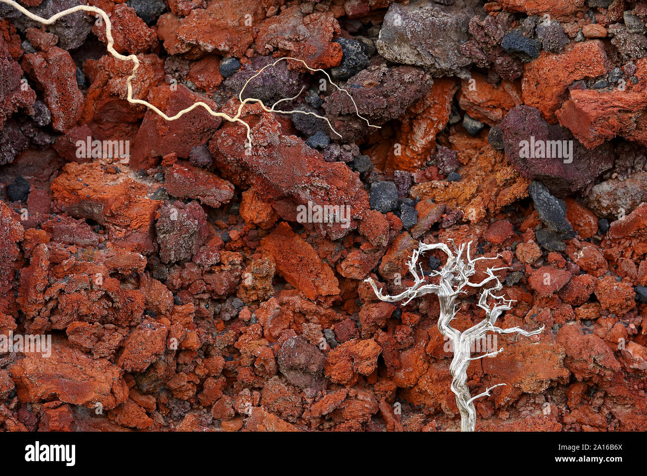 Red Beach auf der Insel Santorin, Griechenland Stockfoto