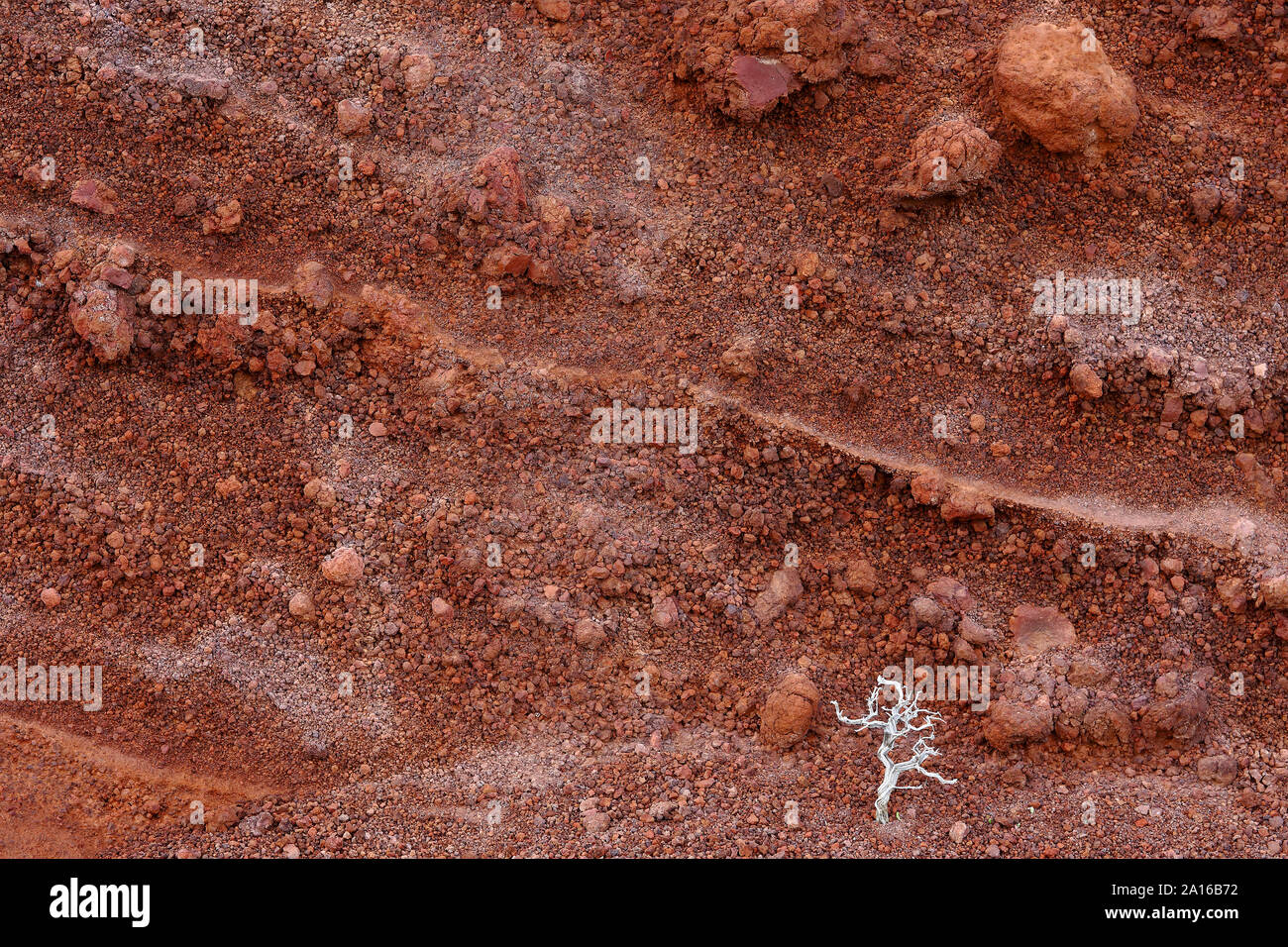 Red Beach auf der Insel Santorin, Griechenland Stockfoto