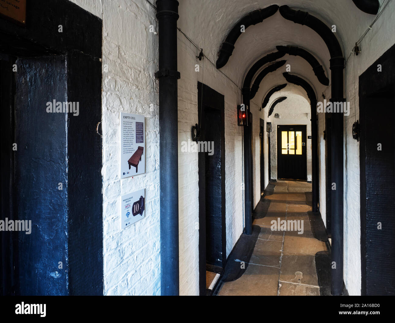 Innenraum der Gefängnis- und Polizei Museum in Ripon North Yorkshire England Stockfoto