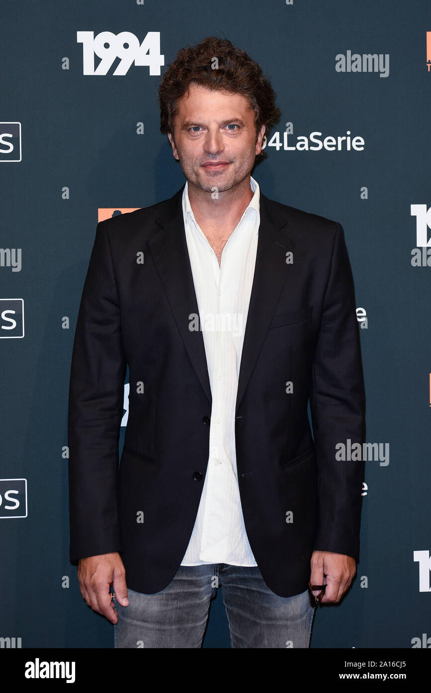 Italien, Rom, 24. September 2019: Italienische Schauspieler Guido Caprino besucht das fotoshooting von Sky-TV-Serie "1994" Foto © Fabio Mazzarella/Sintesi/Alamy St Stockfoto