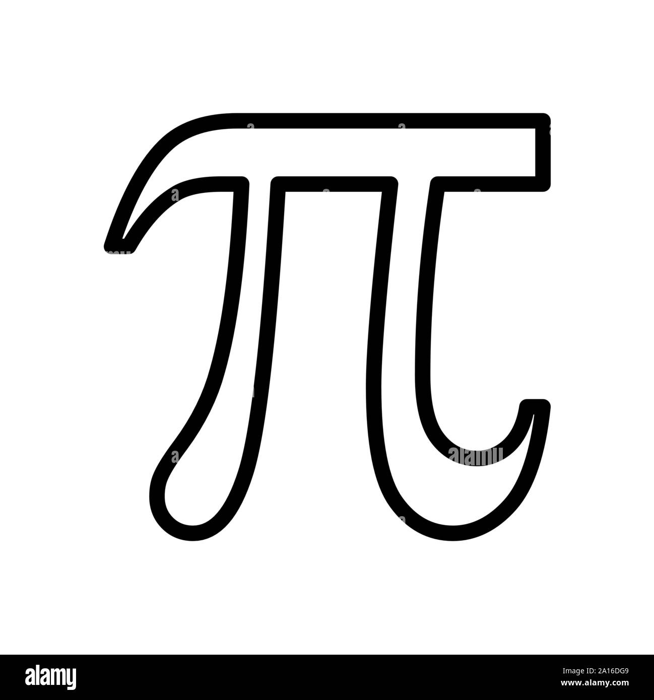 Pi-zeichen Abbildung Stock Vektor