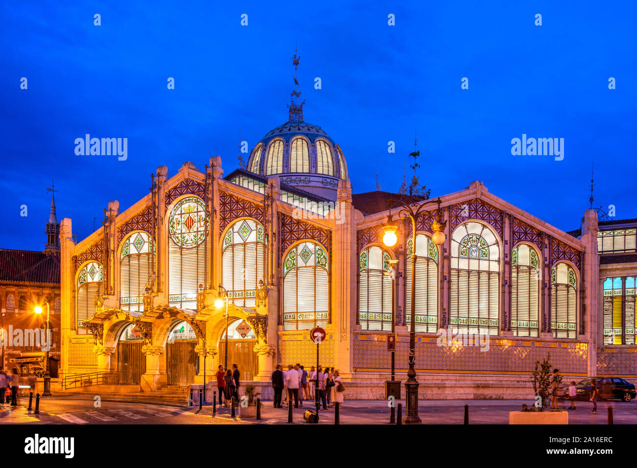 Mercado Central oder Mercat Central, Valencia, Comunidad Valenciana, Spanien Stockfoto