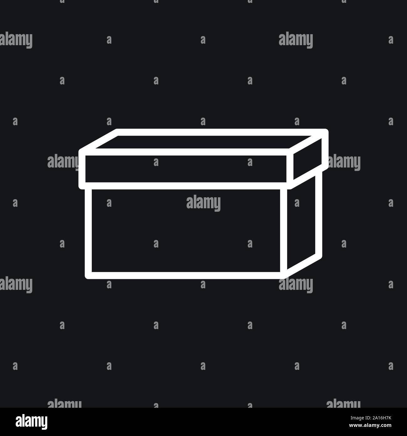 Box Symbol oder Logo im modernen Stil. Stock Vektor